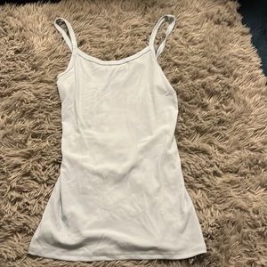 Light blue ribbed tank top